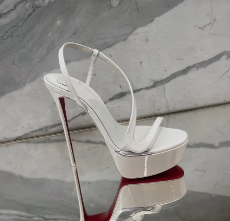 Women Shoes Formal - Metallic leather platform stilettos sandals sexy