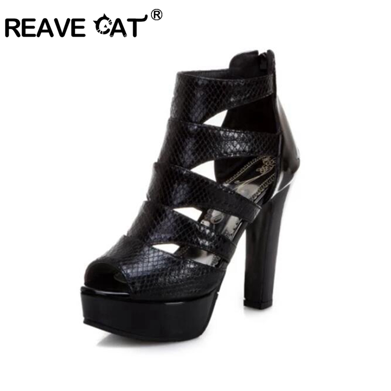 Wedge Heeled Sneaker - REAVE CAT Sexy Size 34-50 Women