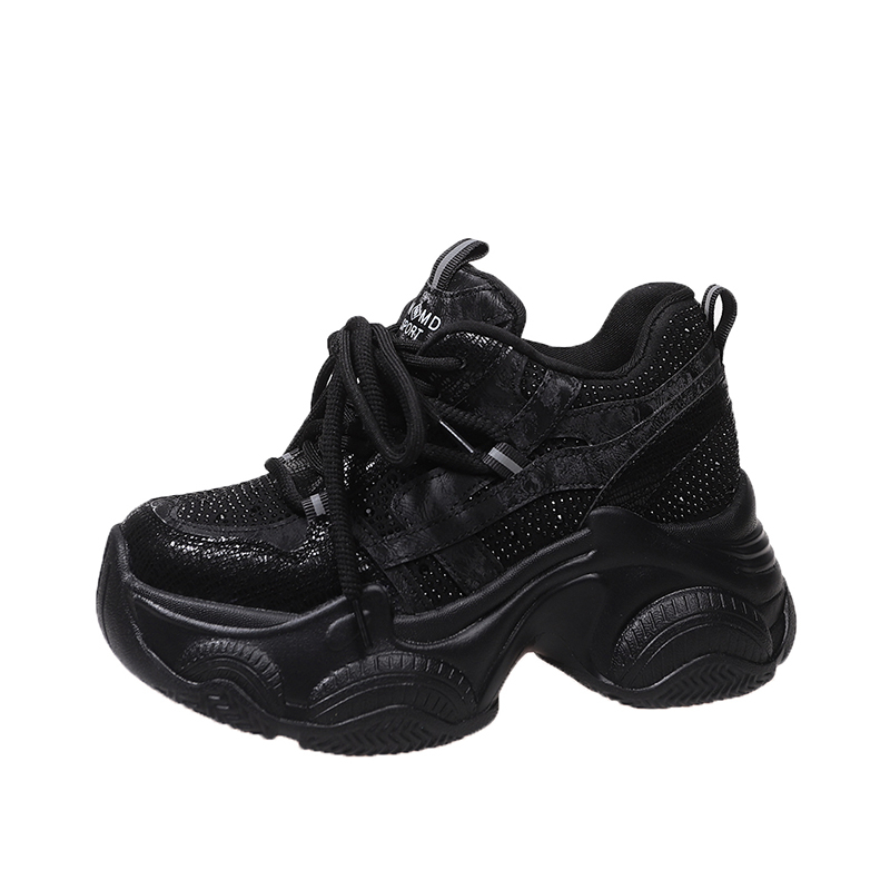 Wedge Heeled Sneaker - 8CM Women Chunky Sneakers New 2026