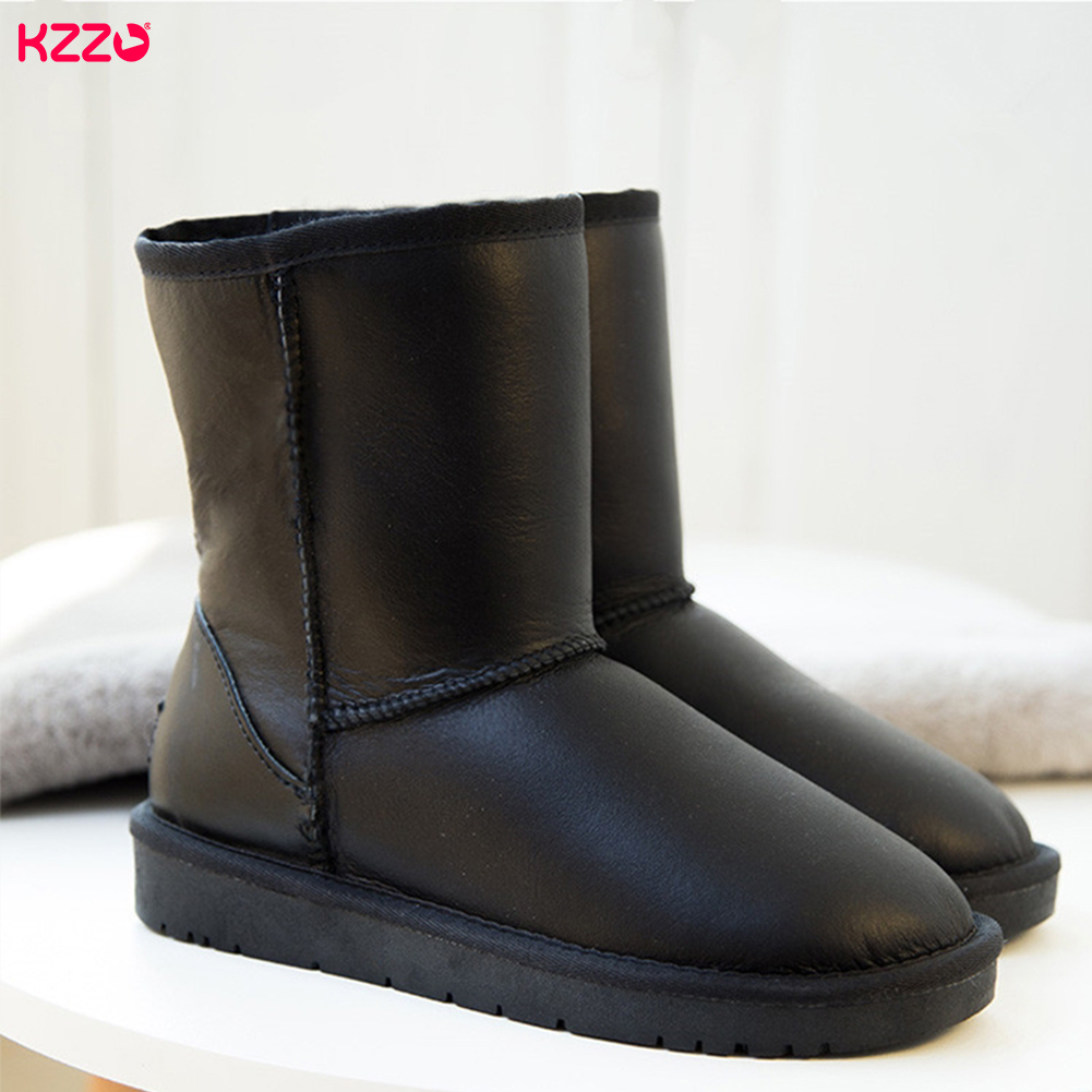 Women Shoes In Australia - KZZO Natural Wool Fur Lined Waterproof