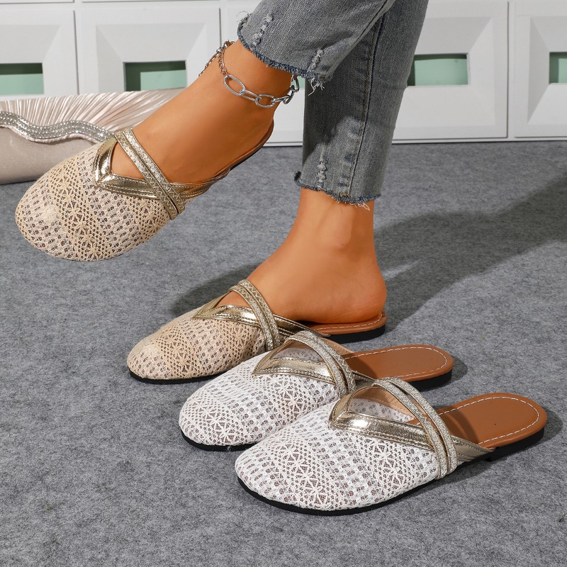 Women's Summer Closed-Toe Beac - огляд і ціна Slip On Mule Flat