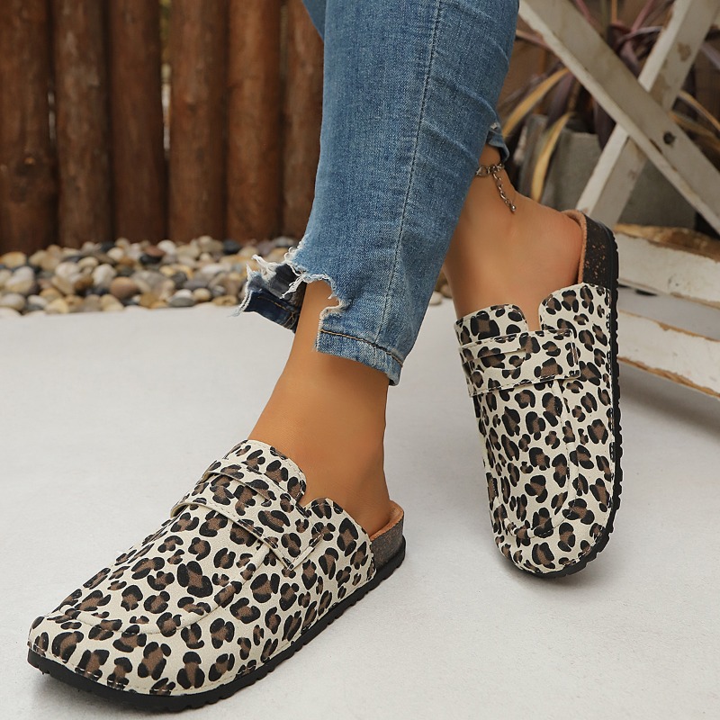 Women Leopard Print Slip on Mu - огляд і ціна Slip On Mule Flat