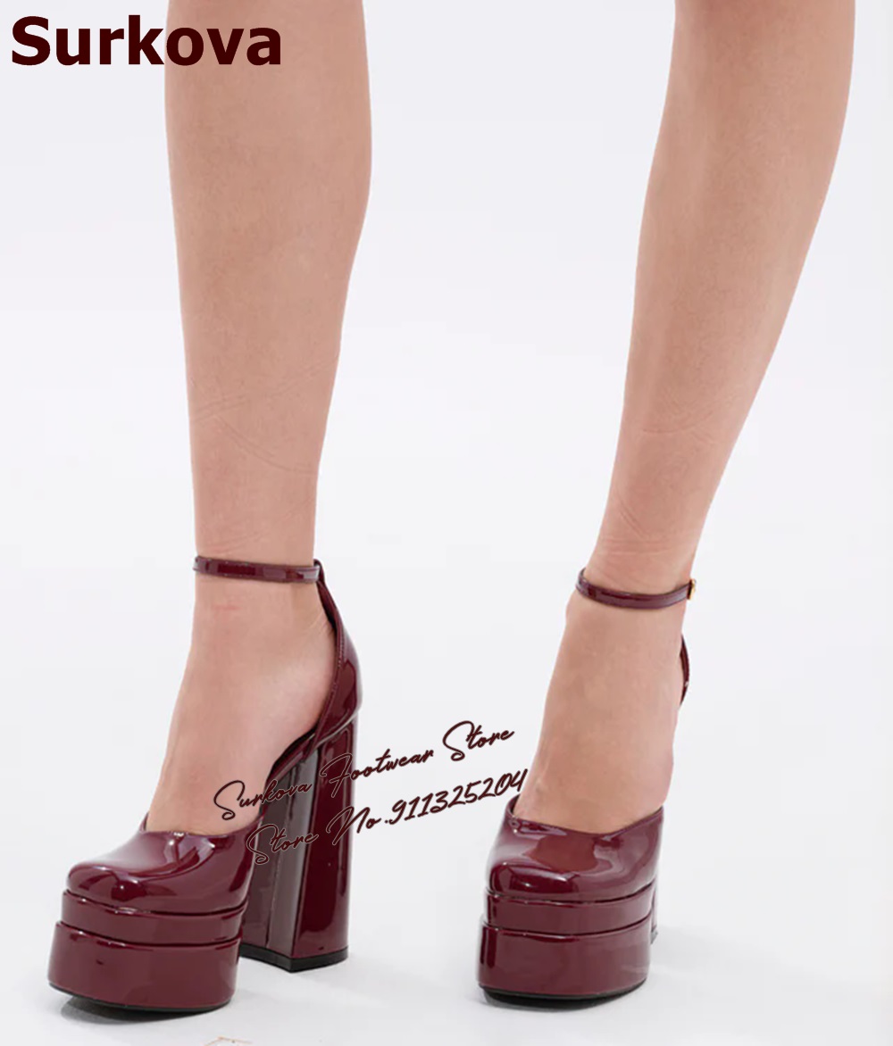 Surkova Burgundy Patent Leathe - огляд і ціна Women'S Shoes Burgundy