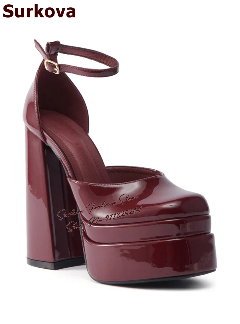 Surkova Burgundy Patent Leathe - огляд і ціна Women'S Shoes Burgundy