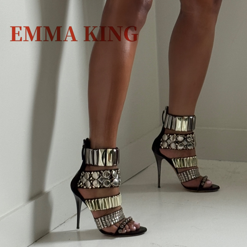 Black Embellished Ankle Strap  - огляд і ціна Women Shoes Formal
