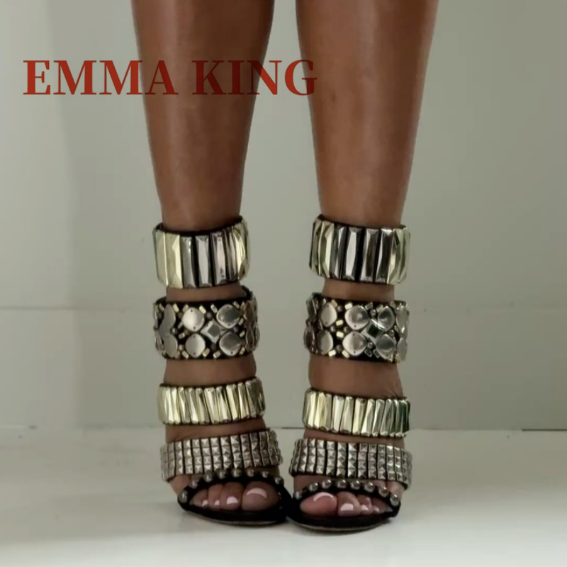 Black Embellished Ankle Strap  - огляд і ціна Women Shoes Formal