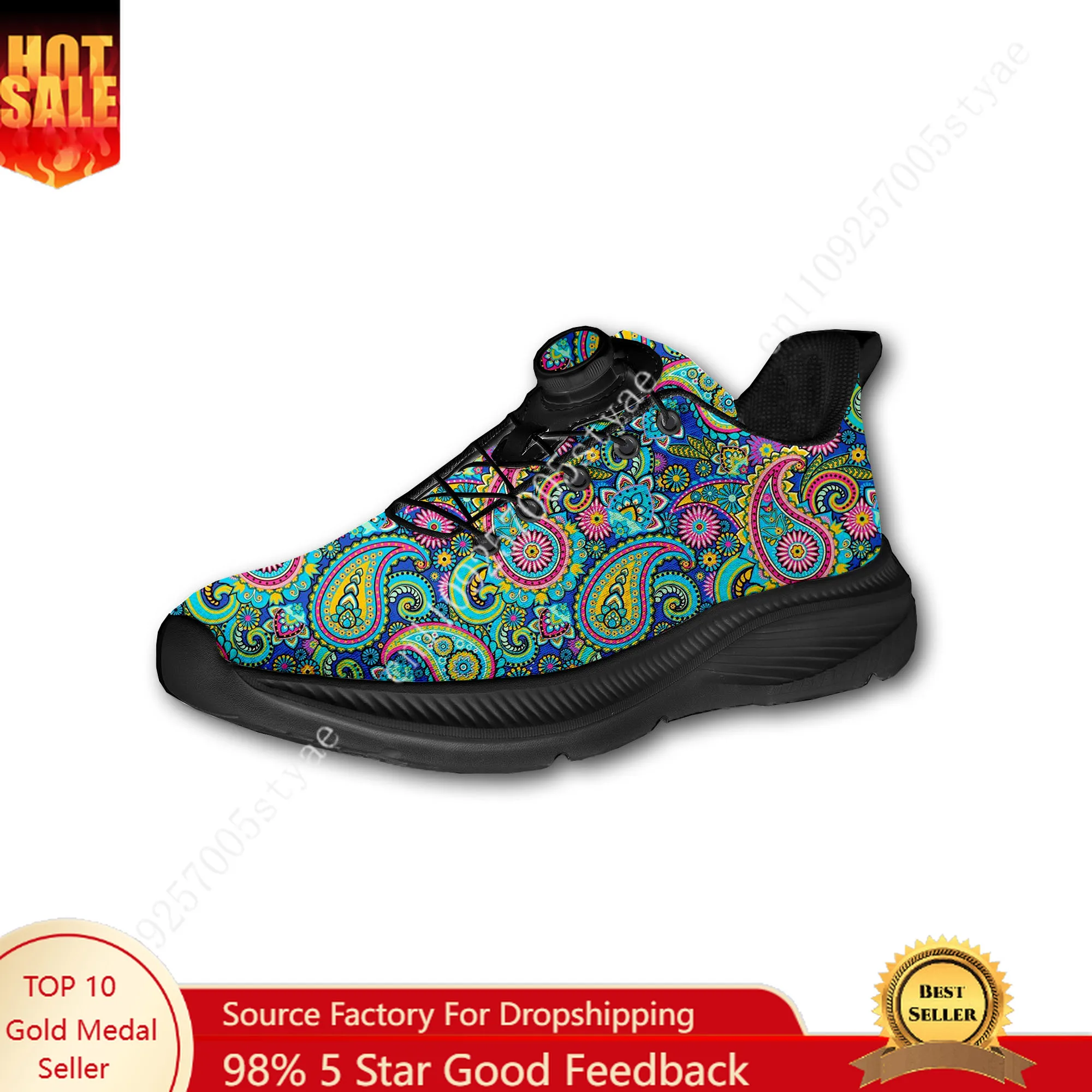 Bohemian Mandala Floral Print  - огляд і ціна Women Shoes Sneakers