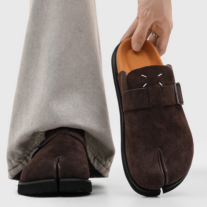 New Trendy Men Split-toe Mule  - огляд і ціна Slip On Mule Flat