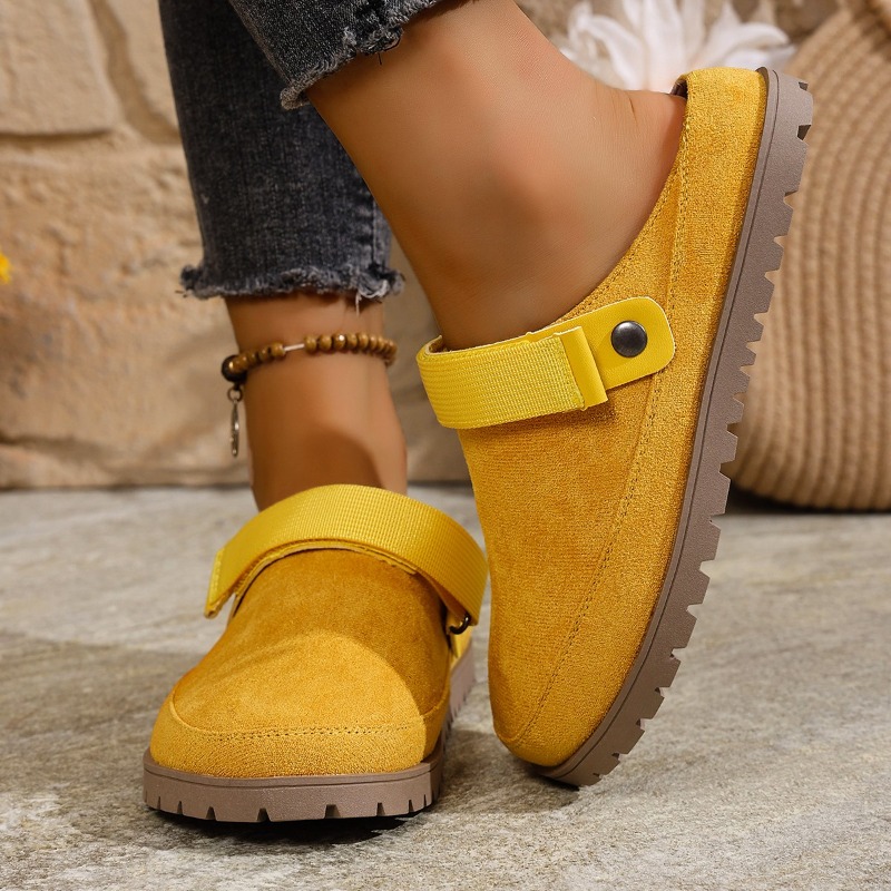 New Women Suede Mules Multicol - огляд і ціна Slip On Mule Flat