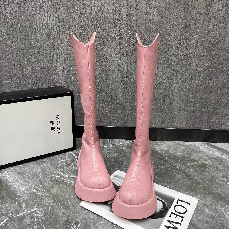 Women's New Simple Solid Color - огляд і ціна Knee High Boots Women