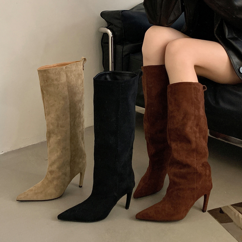 Street Punk Winter Vintage Poi - огляд і ціна Knee High Boots Women