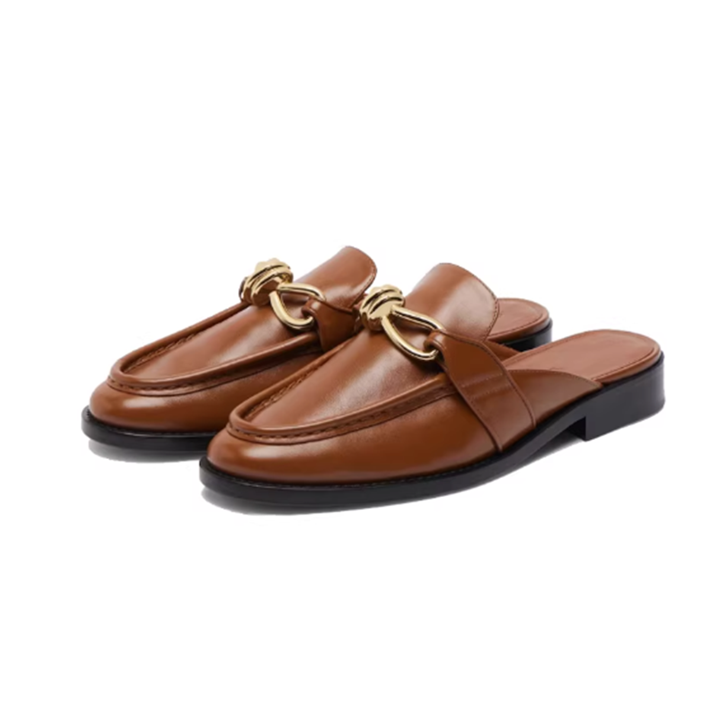 Metal Buckle Half Slippers For - огляд і ціна Slip On Mule Flat