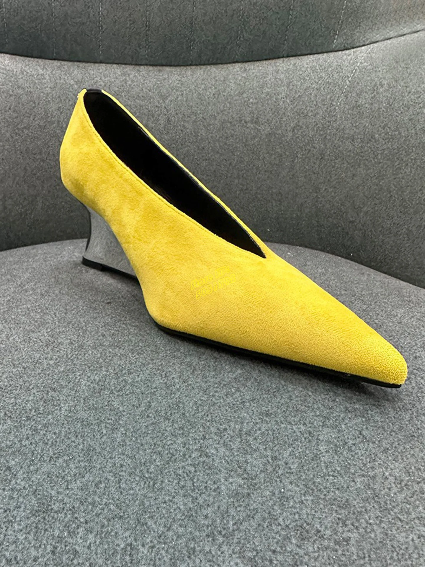 Red Suede Slip On Pumps Wedges - огляд і ціна Women'S Shoes Burgundy