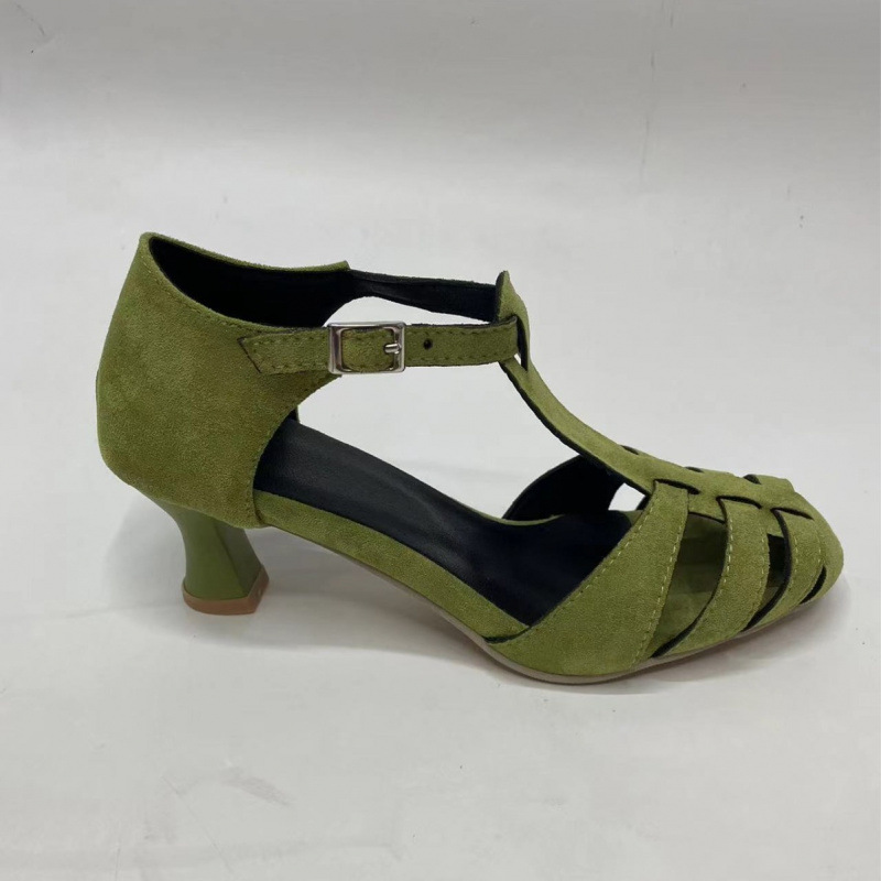 Women's Green Suede Kitten Hee - огляд і ціна Women Shoes Formal