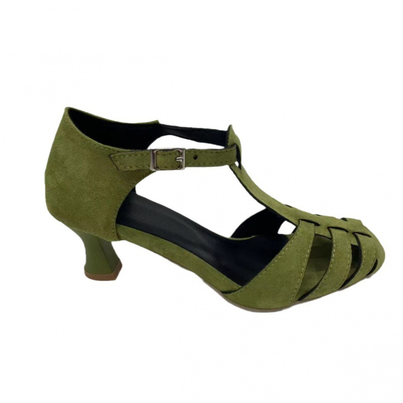 Women's Green Suede Kitten Hee - огляд і ціна Women Shoes Formal