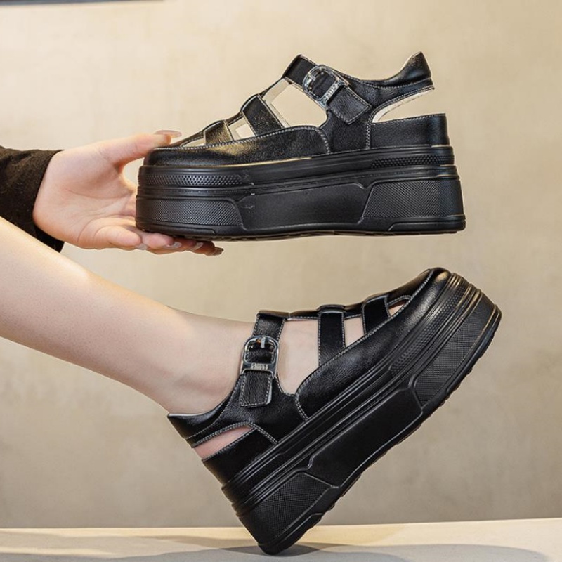 8.5cm Hollow Full Cow Genuine  - огляд і ціна Women Shoes Sneakers