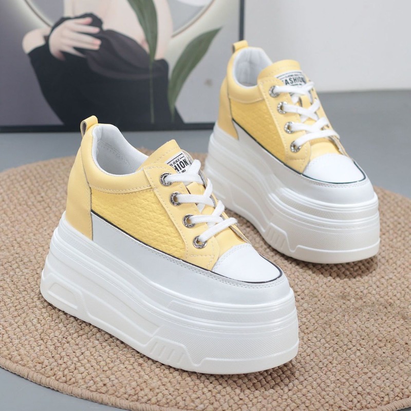 2026 New 10CM Genuine Leather  - огляд і ціна Wedge Heeled Sneaker