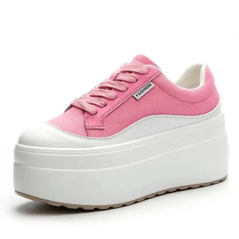 8cm New Canvas Genuine Leather - огляд і ціна Wedge Heeled Sneaker