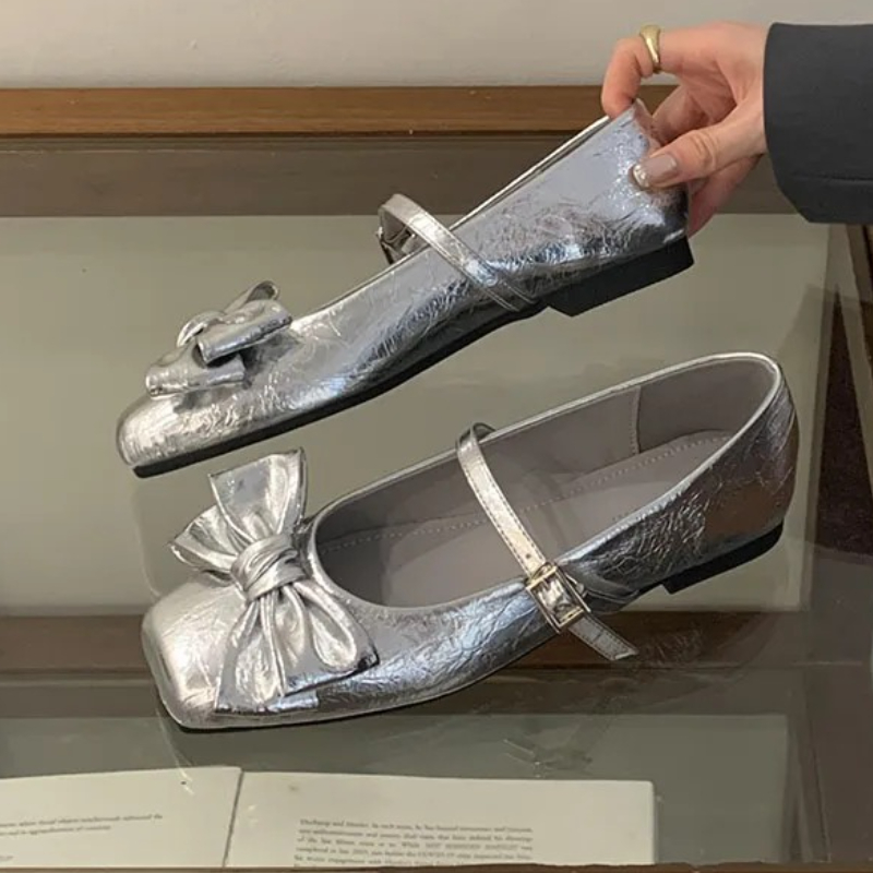 Cute Bowknot Square Toe Design - огляд і ціна Women Shoes Elegant