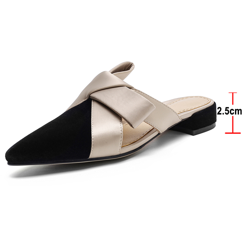 Meotina Flat Sandals Pointed T - огляд і ціна Slip On Mule Flat