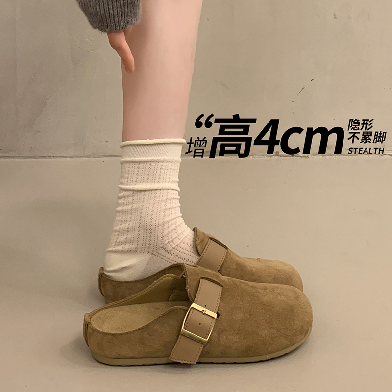 Ladies Round Toe Suede Backles - огляд і ціна Slip On Mule Flat