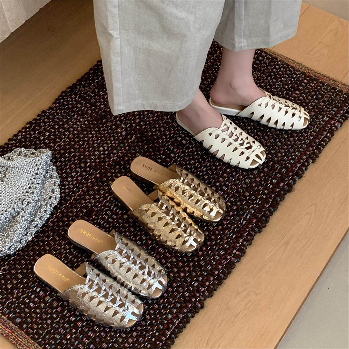 luxury brand Handmade Weaving  - огляд і ціна Slip On Mule Flat