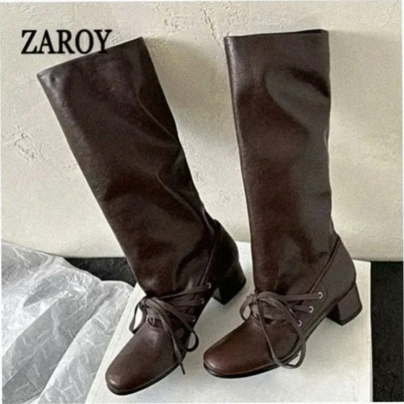 ZAROY Newest Design Women Knee - огляд і ціна Knee High Boots Women