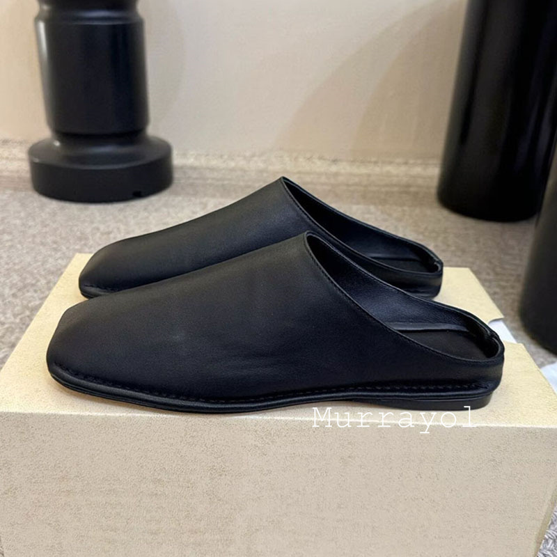 Slippers Closed Toe Genuine Le - огляд і ціна Slip On Mule Flat