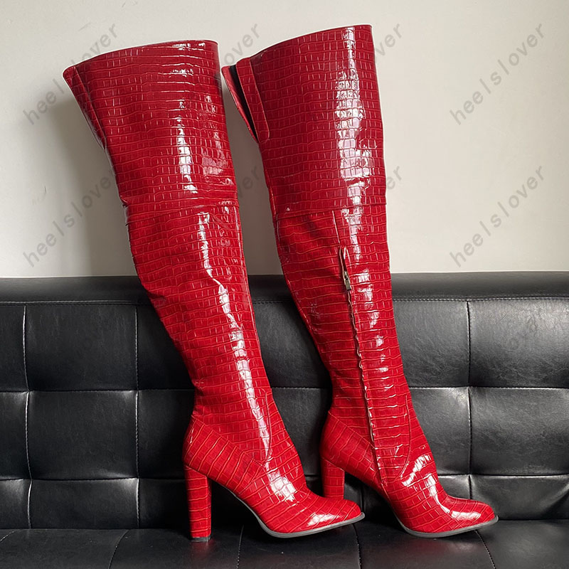 Women Handmade Winter Thigh Bo - огляд і ціна Women'S Shoes Burgundy