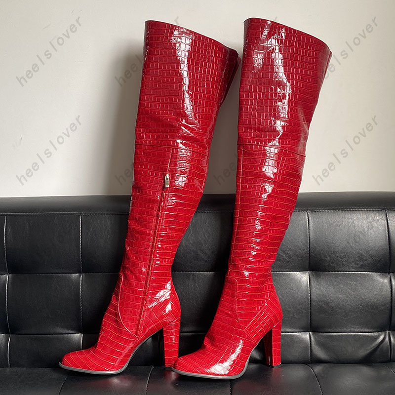 Women Handmade Winter Thigh Bo - огляд і ціна Women'S Shoes Burgundy