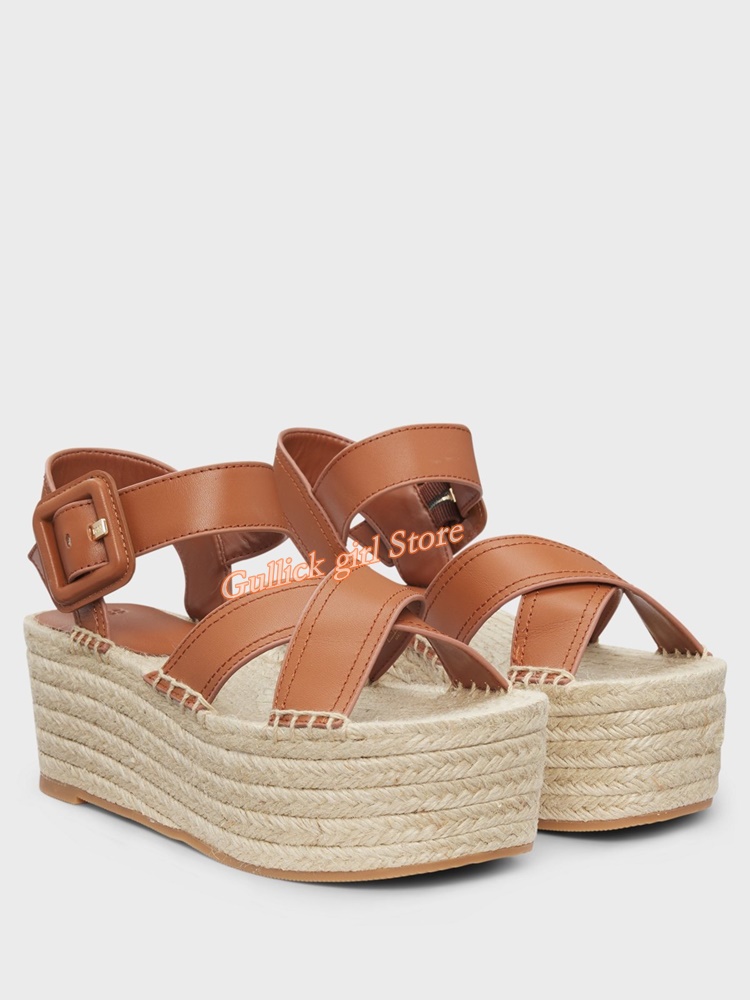 Platform Cross Strap Sandals A - огляд і ціна Women'S Shoes Burgundy