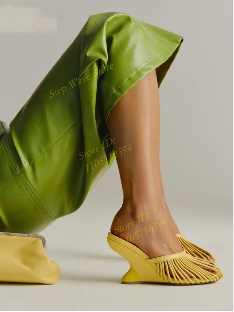 Square Toe Yellow Slippers Str - огляд і ціна Women'S Shoes Burgundy