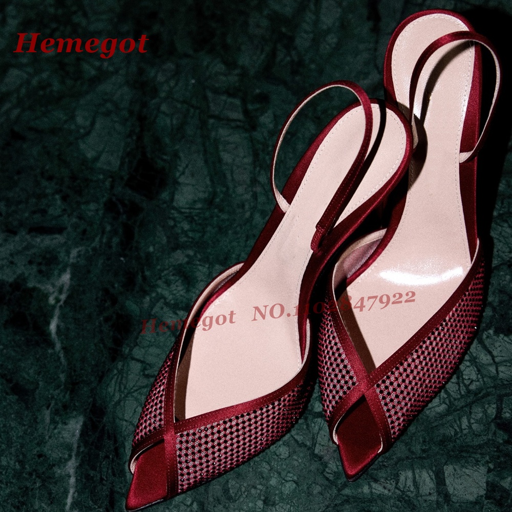 Women's Burgundy Satin Mesh Sl - огляд і ціна Women'S Shoes Burgundy