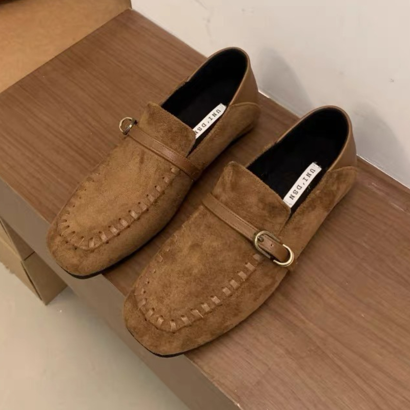 Elegant Suede Square Toe Flat  - огляд і ціна Women Shoes Elegant
